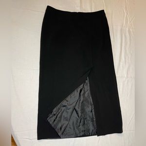 Women JONES Long Black Dress Skirt size 10